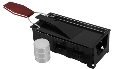 BESTonZON Bandejas De Horno Plegables Para Raclette Sartén Antiadherente Portátil Fundidor De Queso Para Acampar Para Parrillas De Mesa Al Aire