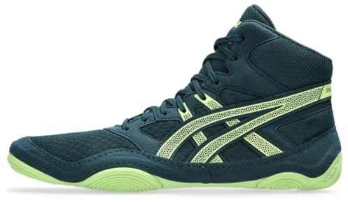 ASICS Men's Snapdown 4 Wrestling Shoes, 11, Tranquil Teal/Lucid Yellow