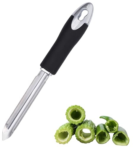 Jalapeno Pepper Corer Stainless Steel Zucchini Cucumber Corers Pepper Seed Remover Tool