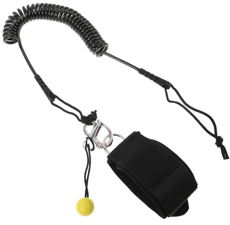 Ciieeo Guinzaglio a Sgancio Rapido per Paddle Board Cinghia per Gamba Arrotolata in Corda Elastica Resistente e Regolabile Leash da Surf per Adulti e Sicurezza per Sport Acquatici