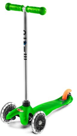 Micro® Mini Classic LED | Patinete Infantil 3 Ruedas | Ruedas con Luces sin Pilas | Rodamientos ABEC9 | Plataforma Reforzada | Manillar Desmontable | Niños y Niñas | 2-5 Años