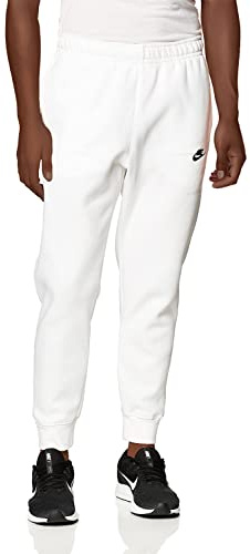 Nike Herren M NSW Club JGGR BB Hose, White/White/Black, L