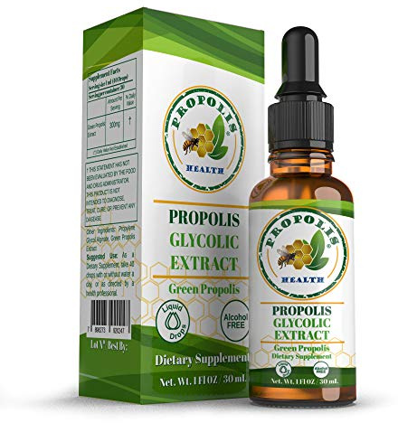 Green Propolis Liquid Extract - Brazilian Bee Propolis, Alcohol-Free - 30-Day Immune Support Supplement - Natural Immunity Shots