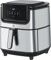 Electrolux E6Af1-6St Explore 6 Friggitrice Ad Aria, 8 Programmi Di Cucina Preimpostati Per Cucina Sana, Potenza 1800W, Argento Nero, ‎43 x 42.5 x 42.5 cm 7.3 Kg