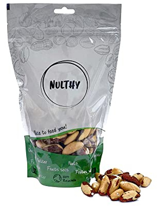 NULTHY 1kg - Nueces de Brasil BIO, Coquitos Naturales, Cultivo Ecológico, Fuente de Selenio