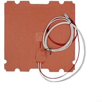 Silikon-Heizkissen, Drucker-Silikon-Heizbett, kompatibel mit VORON Drucker HeatBed Heizmatte, Silikon-Heizkissen, 240 x 240 mm, 24 V