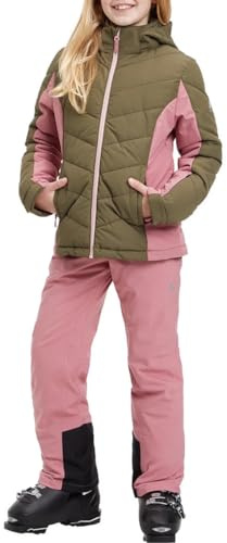 Mc Kinley Unisex Kinder Grüti Jacke, OLIVE DARK/ROSE DARK, 128 EU