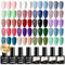NAILWIND Smalto Semipermanente, 24 Pezzi Rosa Bianco Blu Verde Rosso Viola Colori Smalti Semipermanenti per Unghie Soak Off UV/LED Mini Smalto Semipermanente Unghie Nail Art Manicure