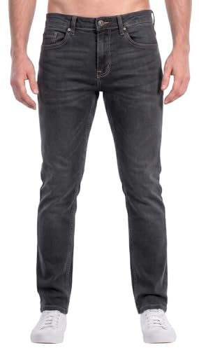 Firetrap Men's Skinny Jeans Slim Fit Stretch Denim Trousers - Premium Cotton Designer Stretchable Pants for Men - Classic 5-Pocket Western Style Regular Waist Mens Jeans