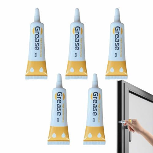 Grasa Lubricante Con Cremallera - Tubos Lubricantes De 5 Piezas, Reparación De Cremallera Atascada | Lubricación Del Núcleo De Bloqueo, Mantenimiento De Deslizamiento Liso Para Metal, Cremalleras De P