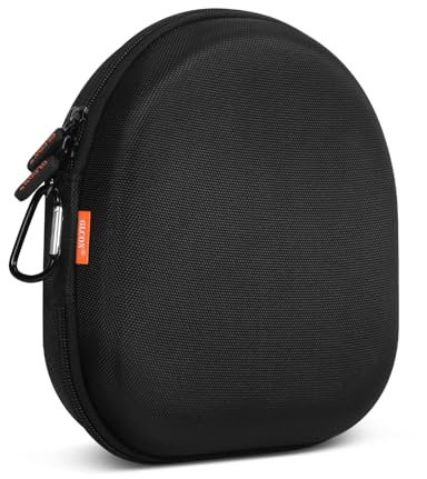 Hard Shell Headphone Case - Durable Zipper Travel Case Portable Carrying Pouch Bag Compatible with Sony WH-CH520/WH-CH720N, JBL Tune 510BT/720BT/520BT/770NC, Soundcore Q20 Q20i Q30, Jlab Headphones
