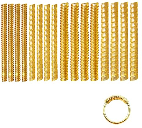 16PCS Ring Adjuster for Loose Rings Gold Ring Size Adjuster for Loose Rings UK Ring Tightener for Loose Rings Ring Reducer for Loose Rings to Make Small Each Piece 10CM