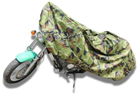 XXL Kamouflage Vattentätt Motorcykelöverdrag För Yamaha V-Star Chopper