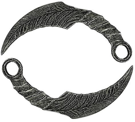 CrazyCatCos Mazikeens Daggers Knife Props from Lucifer Netflix series Cosplay props 22cm - Grey - One Size