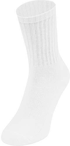 JAKO Unisex Sportsocken lang 3er-Pack, Weiß, 39-42