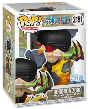 Funko Pop! Premium: One Piece - Roronoa Zoro - King of Hell - Esclusiva Amazon - Figura in Vinile da Collezione - Idea Regalo - Merchandising Ufficiale - Giocattoli per Bambini e Adulti - Anime Fans