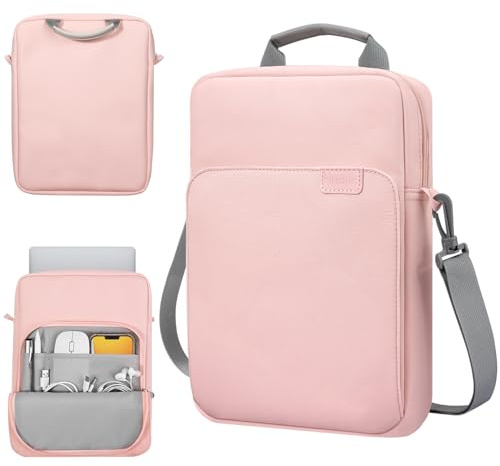 TiMOVO 9–11 Housse pour Tablette avec Sangle d'Épaule en Métal, Compatible avec iPad 11 A16 2025, iPad 10e Gén. 10,9/10,2, Galaxy Tab A9+/A11 Plus 11, Rose