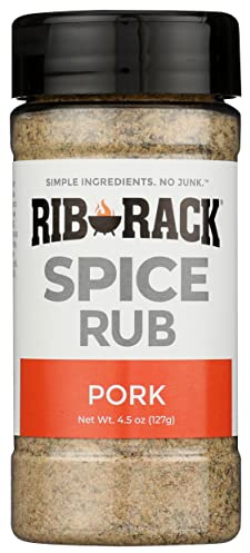 Rib Rack Pork Dry Spice Rub, All Natural, Gluten Free, 4.5 Ounces (Pak Of 6)