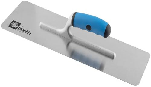 AUSONIA - 42351 LLANA PARA ESTUCO CON HOJA DE ACERO INOXIDABLE 42X12 RECTANGULAR CON BORDES REDONDOS