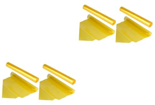 JECOMPRIS 2stücke Gelbe Wasserdichte Auto Für Scheinwerfer Nebelscheinwerfer Farbwechselnde Tönungsfolie Selbstklebend Einfach Zu Montieren Für Fahrzeugtypen