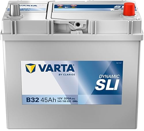 VARTA Automotive DYNAMIC SLI (B32) 12V 45Ah 330A - Batteria auto al piombo-acido per veicoli standard senza start-stop - Batteria di avviamento per fabbisogno energetico base - senza manutenzione