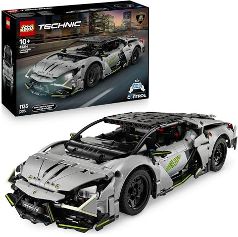 LEGO Technic Superdeportivo Lamborghini Revuelto - Maqueta de Coche Teledirigido de Juguete con Luces, Dirección y Batería Recargable - Regalo para Niños de 10+ Años 42214