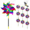 Mulino a Vento Riflettente, 10 Pezzi Repellente per Uccelli Girandole, Girandole per Uccelli Repellenti, Repellente per Uccelli Riflettente, Protect Giardino Frutteto House (B)