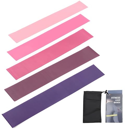 Yanayi Workout Bands Resistance | Pull Up Assistance Bands | 5 Resistance Levels Elastic Portable Equipment Straps for Leg Arm Back Thigh Trainer Exercise Pilates