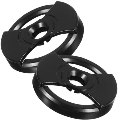 POPETPOP Adaptador de Discos de Vinilo Redondo Negro de Plástico, 2 Piezas, Fácil de Usar y Resistente, Accesorio para Tocadiscos Adecuado para Uso Doméstico