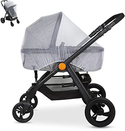 LEMESO Mückennetz Kinderwagen Insektenschutz Moskitonetz für Buggy Reisebett Universal