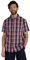 Mountain Warehouse Weekender Short Sleeved Mens Shirt - 100% Cotton Shirt, Lightweight Casual Shirt, Breathable, Comfortable Top - for Walking, Camping & Travel Dark Red XL