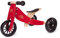 Kinderfeets Tiny Tot Kirschrot - Dreirad und Laufrad 2 in 1 aus Holz – ab 1 Jahr
