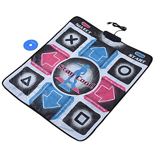 Tapis de Danse USB, Tapis de Jeu Musical électronique Jouets USB PC Tapis de Danse Pad Danseur Couverture étape de Danse Tapis rembourré résistant à l'usure