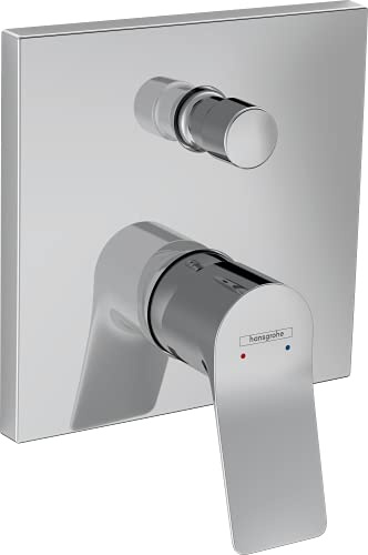 hansgrohe Vivenis Miscelatore monocomando vasca ad incasso con valvola antiriflusso (EN1717), cromo, 75416000