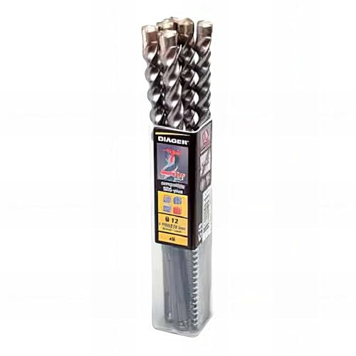 6 Forets béton SDS+ 3 taillants D. 12 x Lu. 100 x L. 160 mm Booster Plus