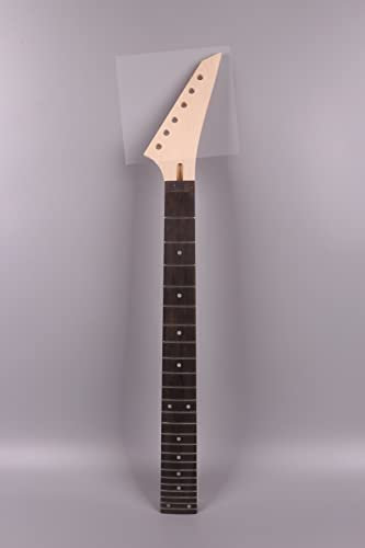 Yinfente Gitarrenhals 24 Bund, 64,8 cm, Ahornholz-Hals, Ersatzpunkteinlage aus Palisander, Jackson-Kopf (Palisander-Griffbrett)