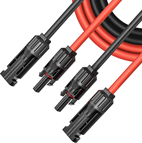 Gbformat Solarkabel 6mm2,Verlängerung 6MM² 10Meter, Solarstecker Solarkable Verlängerungskabel,pv Kabel 6mm2,IP67 Photovoltaik Kabel Stecker