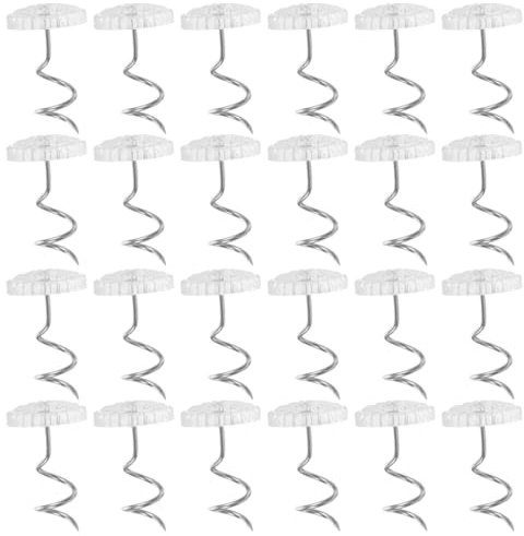 Besportble 50 Clavos En Espiral para Sofá Tachuelas Decorativas para Muebles Alfileres para Fijar Tapicería Y SáBanas Accesorios para Sofá Y Cabeceros 0.66X0.43X0.43 Pulgadas