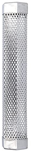 Fdit Caja Ahumadora para Barbacoa, Tubo Ahumador de Acero Inoxidable, Generador de Humo Hexagonal para Ahumado en Frío y en Caliente, Diseño Resistente (Largo 30,6 cm * Alto 5 cm [Opción de pedido: