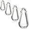 C.P. Sports Karabinerhaken 80mm x 8 mm & 60mm x 6mm 1-60 Stück Karabiner Haken Schnapphaken (8 x 80 mm, 10 Stück)