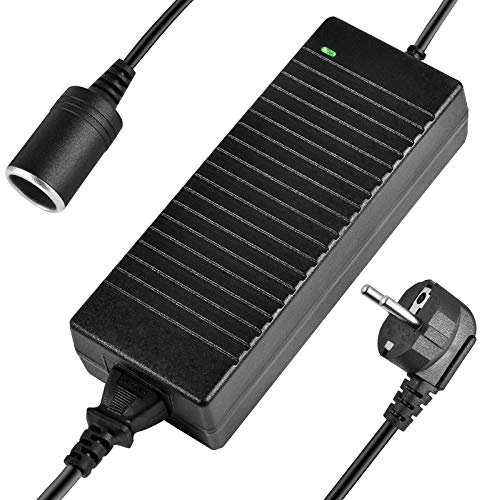 Shentian presa Accendisigari per Auto Adattatore da AC a DC da 100V-240V a 12V 10A Alimentatore per Caricabatteria da Auto Universale, Convertitore per Caricabatteria da Auto (12V/10A)