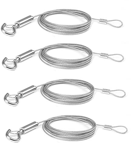 4 Stück Drahtseil Edelstahl Set, Edelstahl Drahtseil, Stahlseil, Kann Bilder Fotos Hängen, Verwendet Für Diy Lichter Weihnachten Halloween Dekoration