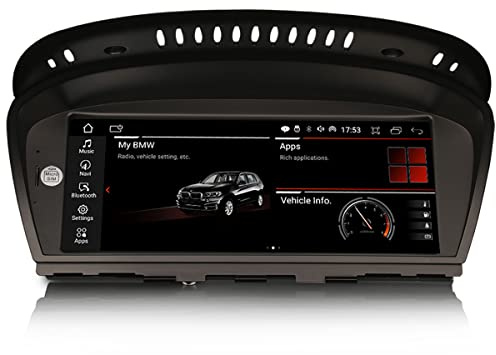 Erisin 8.8 Pulgadas Android 14 8-Core Radio de Coche Estéreo Navegación GPS de Automóvil para BMW Serie 3 E90 E91 E92 E93 Serie 5 E60 E61 6er E63 E64 CCC CarPlay Android Auto WiFi IPS BT TPMS 4GB+64GB