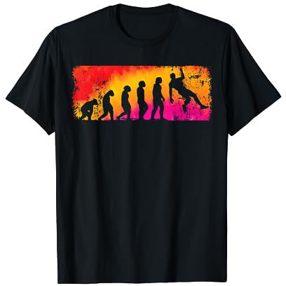 Klettern Evolution Kletterausrüstung Boulderer Kletterer T-Shirt