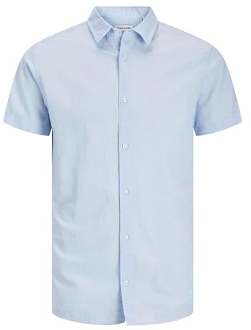 JJEBREEZE skjorta SS SN PLS, Chambray Blue, 3XL