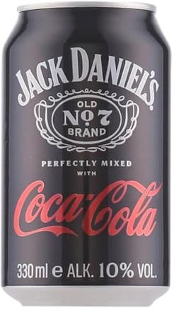Getränke und Mixer 6 Einheiten Box Jack Daniel's Old Nº 7 Tennessee Whiskey & Cola Alu-Dose 33 cl