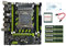 Quystetes Placa Base X79G LGA2011+E5 2670 V2 CPU+4X4G DDR3 RAM+Grasa TéRmica+Soporte de Cable M.2 NVME PCIE X16 USB2.0 SATA3.0