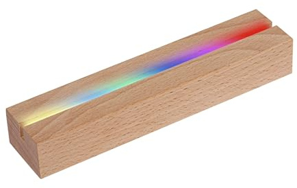Dilamus Wooden LED Light Display Pedestal, with USB Swicth and Colorful LED Night Light, Gifts for Mothers Day Mothers Day Daughter Son Boyfriend Girlfriend, for Birthday Christmas