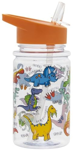 lesser and pavey Dinosaur Drinking Bottle for Kids | 1 Piece | Multicoloured | 400 ml