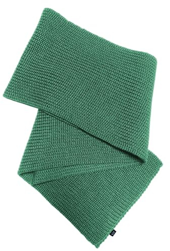 Blauer Peter - Stickad halsduk - Merino - 10 färger, Färg:Grangrön